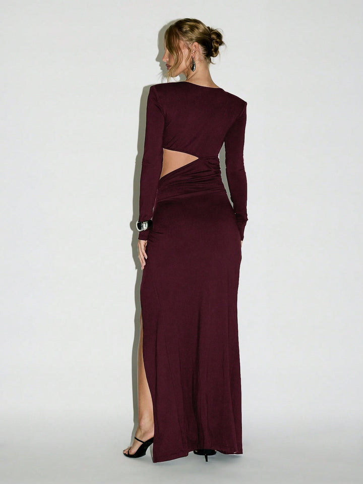 Rochie maxi Shein, vișiniu
