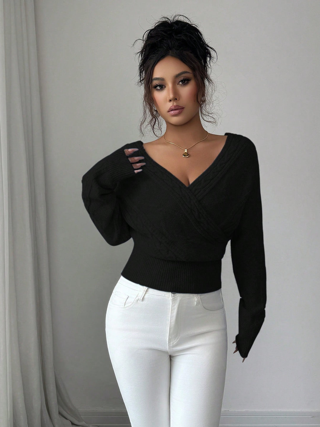 Pulover SHEIN, negru