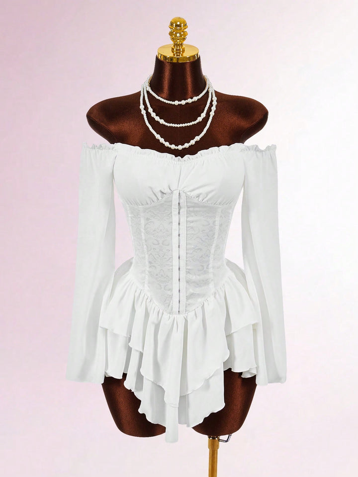 Rochie mini SHEIN, alb