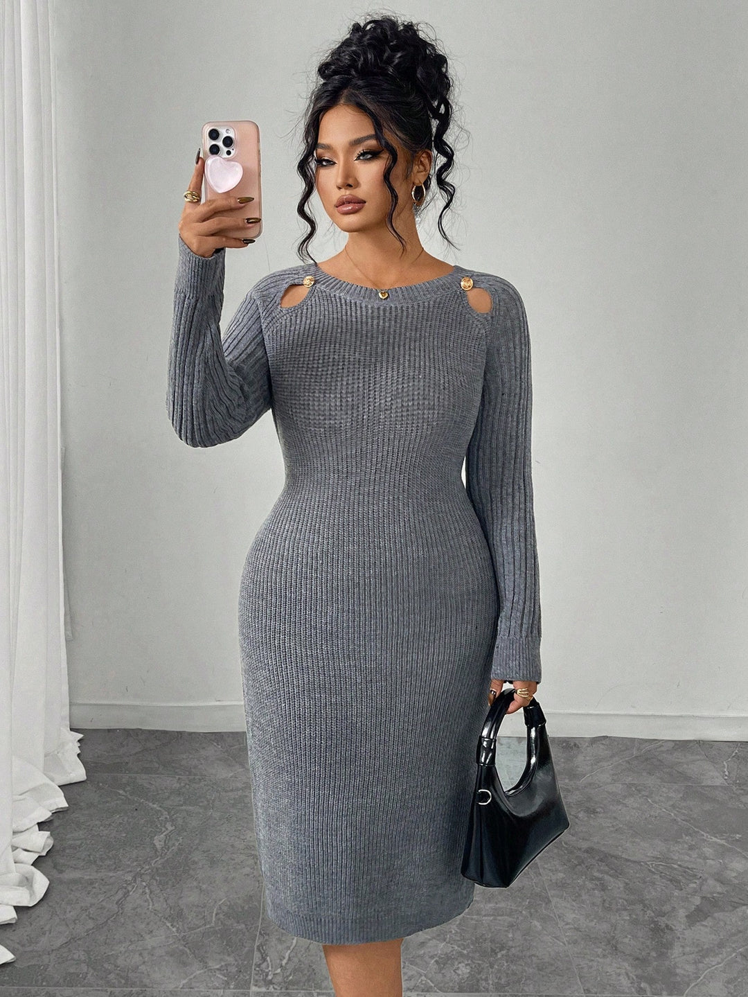 Rochie SHEIN, gri