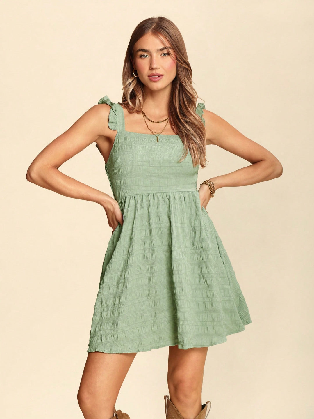 Rochie scurtă SHEIN, verde