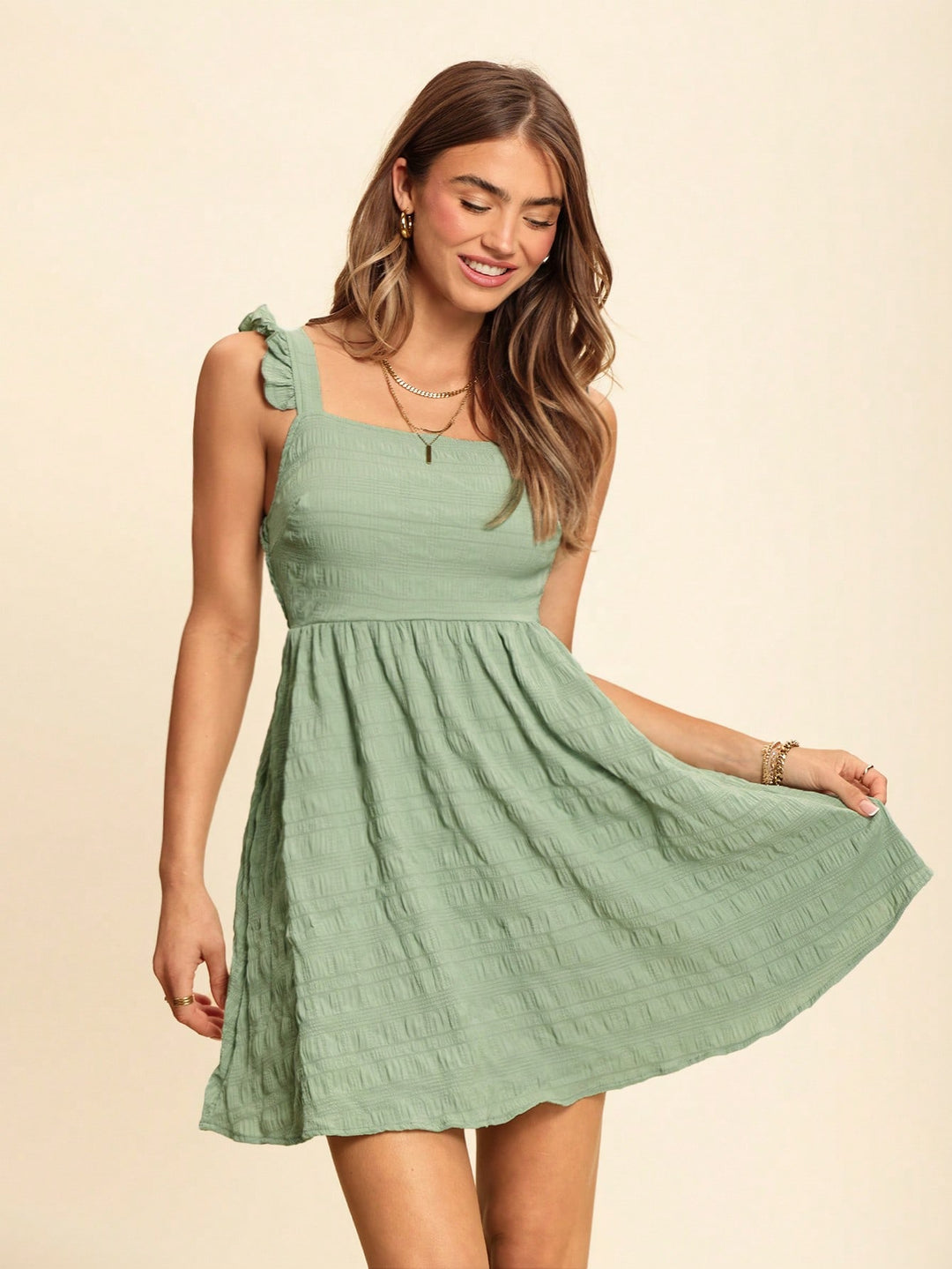 Rochie scurtă SHEIN, verde