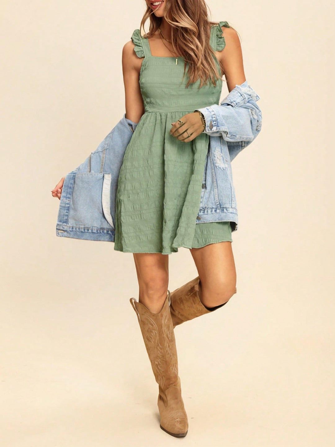 Rochie scurtă SHEIN, verde
