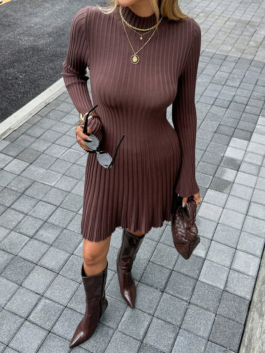 Rochie SHEIN, maro
