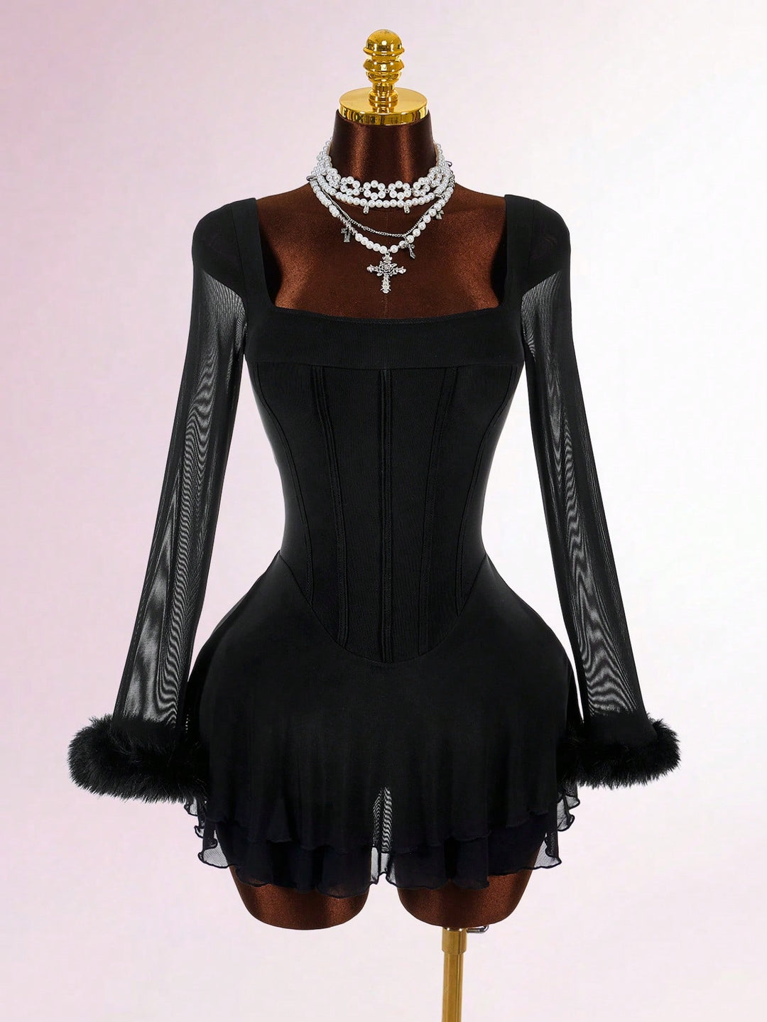 Rochie tip salopetă SHEIN, negru