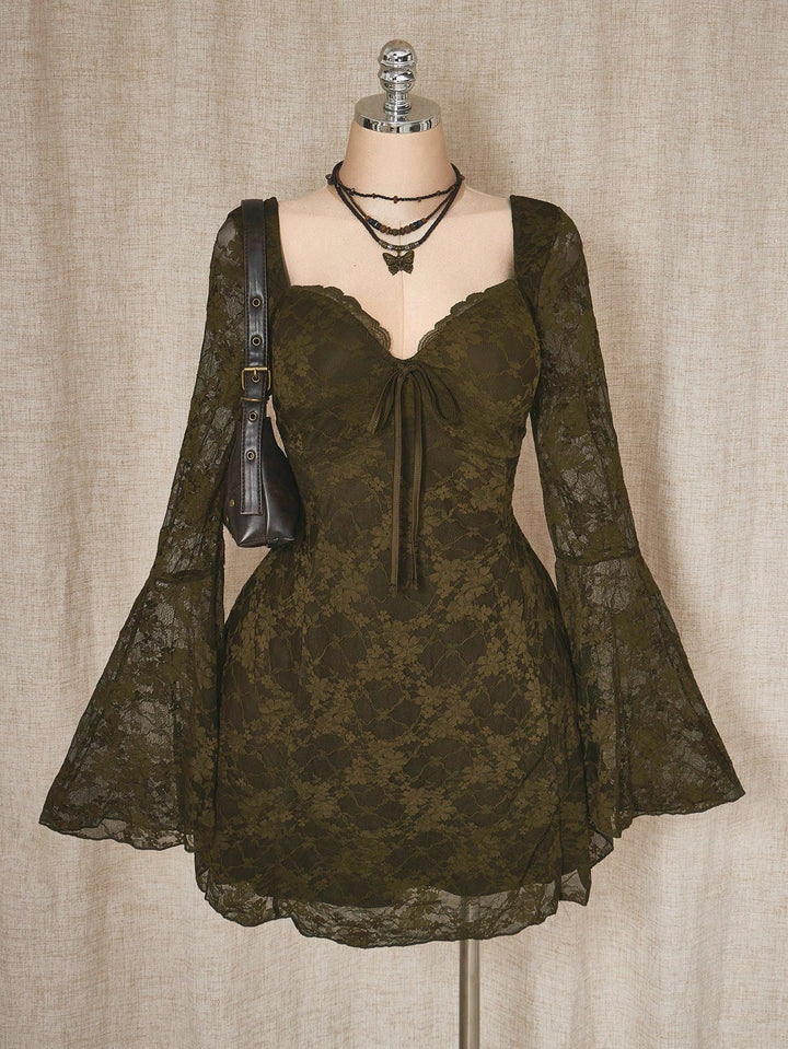 Rochie mini SHEIN, verde