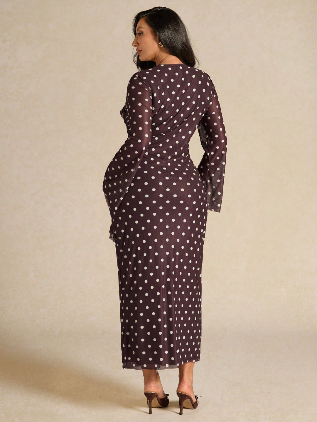 SHEIN maxi ruha, barna