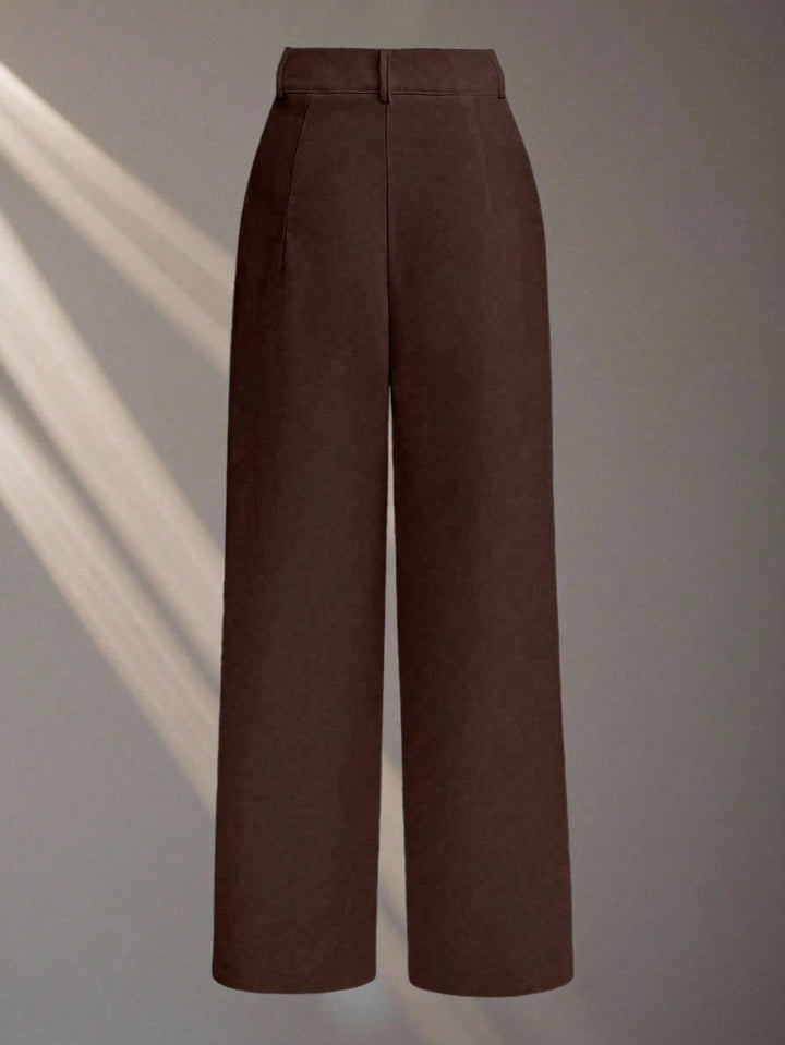 Pantaloni SHEIN, maro