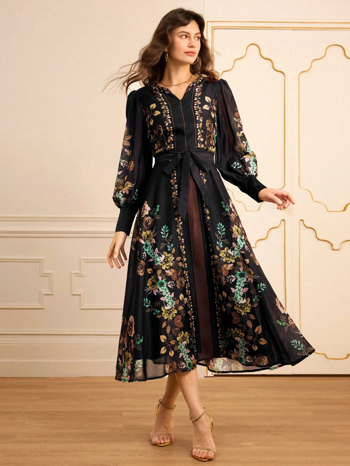 Rochie maxi SHEIN, mix culori