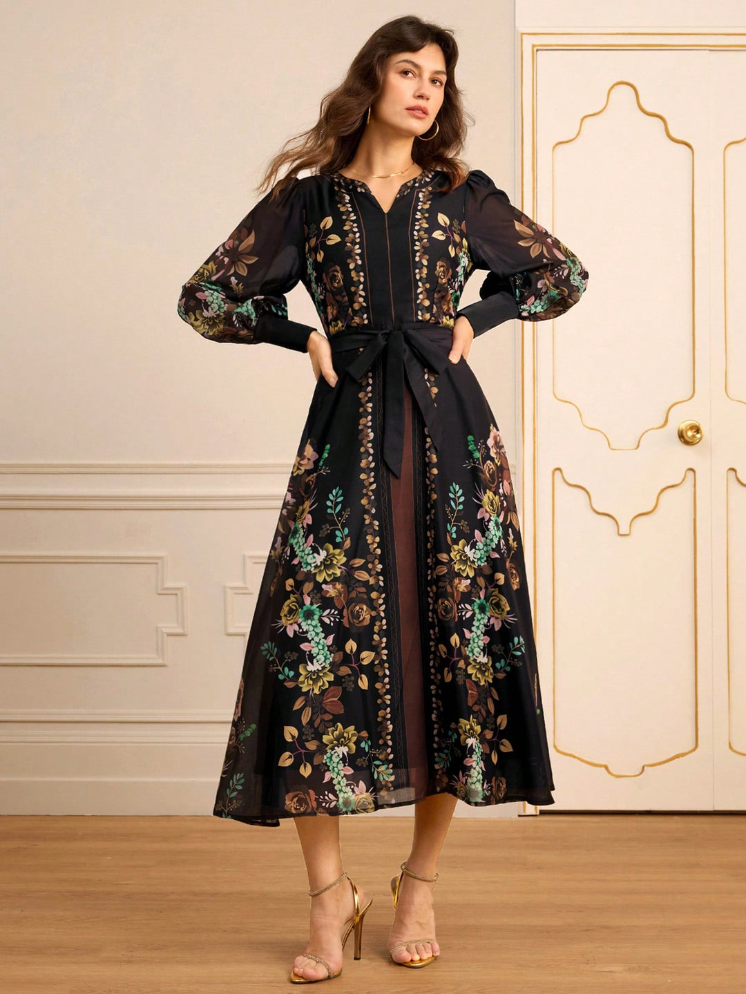 Rochie maxi SHEIN, mix culori