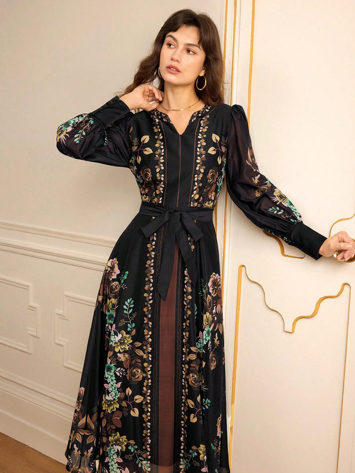 Rochie maxi SHEIN, mix culori