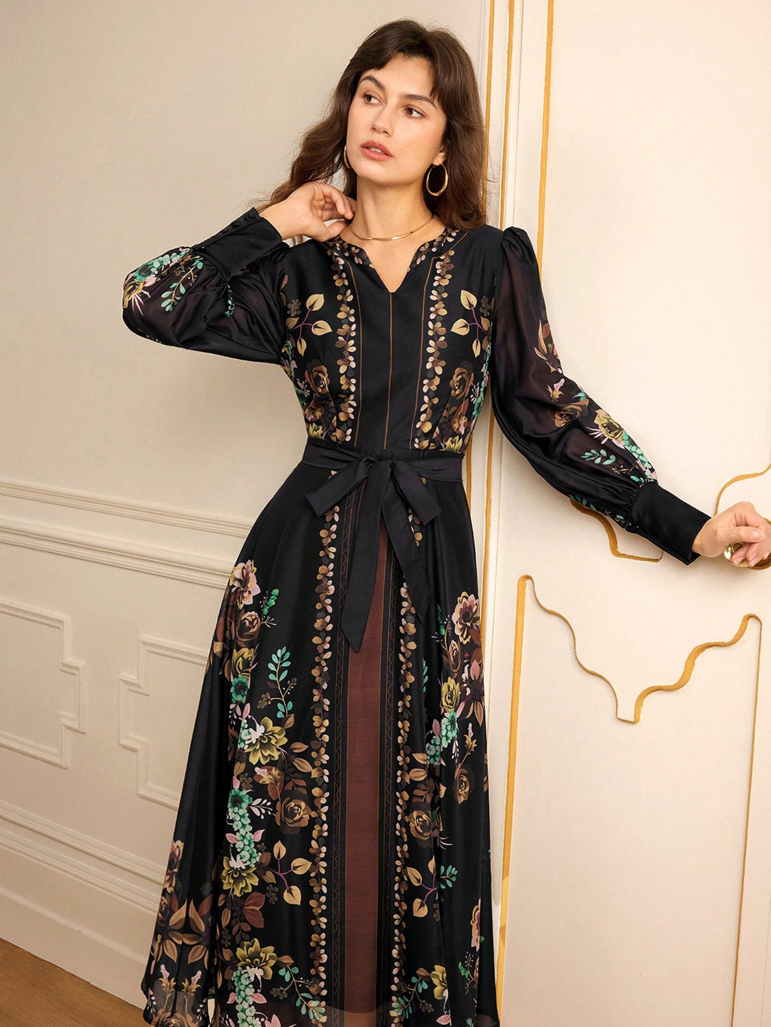 Rochie maxi SHEIN, mix culori