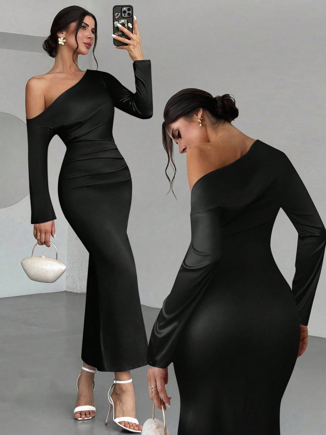 Rochie maxi SHEIN, negru