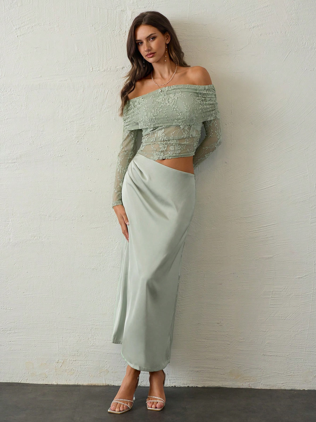 Rochie maxi SHEIN, verde