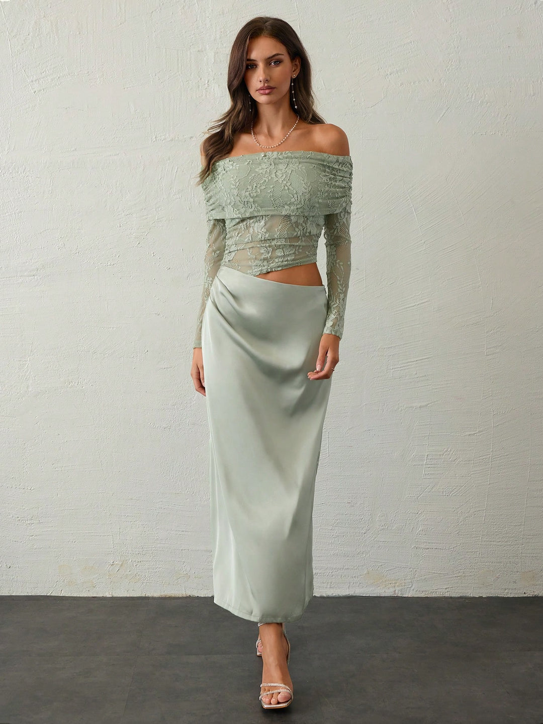 Rochie maxi SHEIN, verde