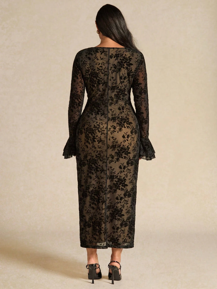 Rochie maxi SHEIN, negru