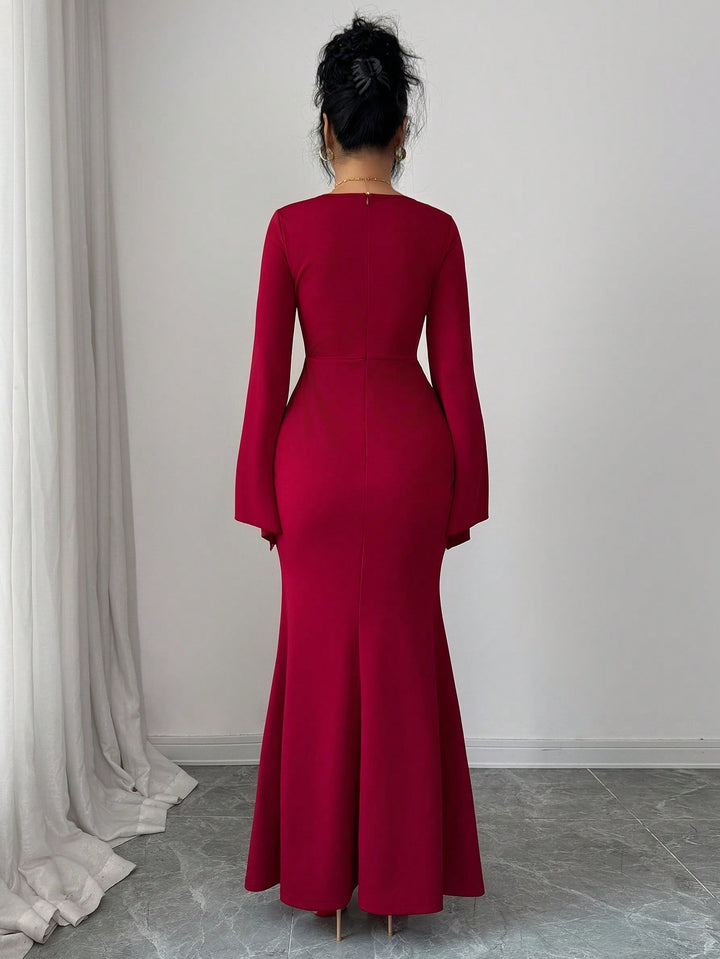 Rochie maxi SHEIN, vișiniu