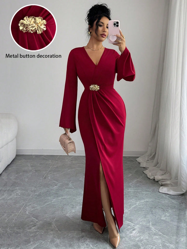 Rochie maxi SHEIN, vișiniu