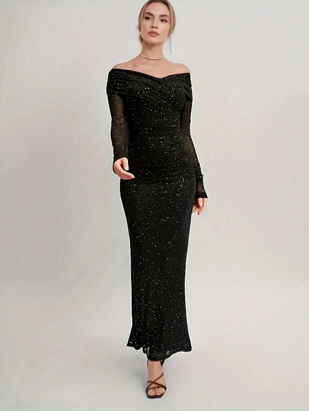 Rochie maxi SHEIN, negru