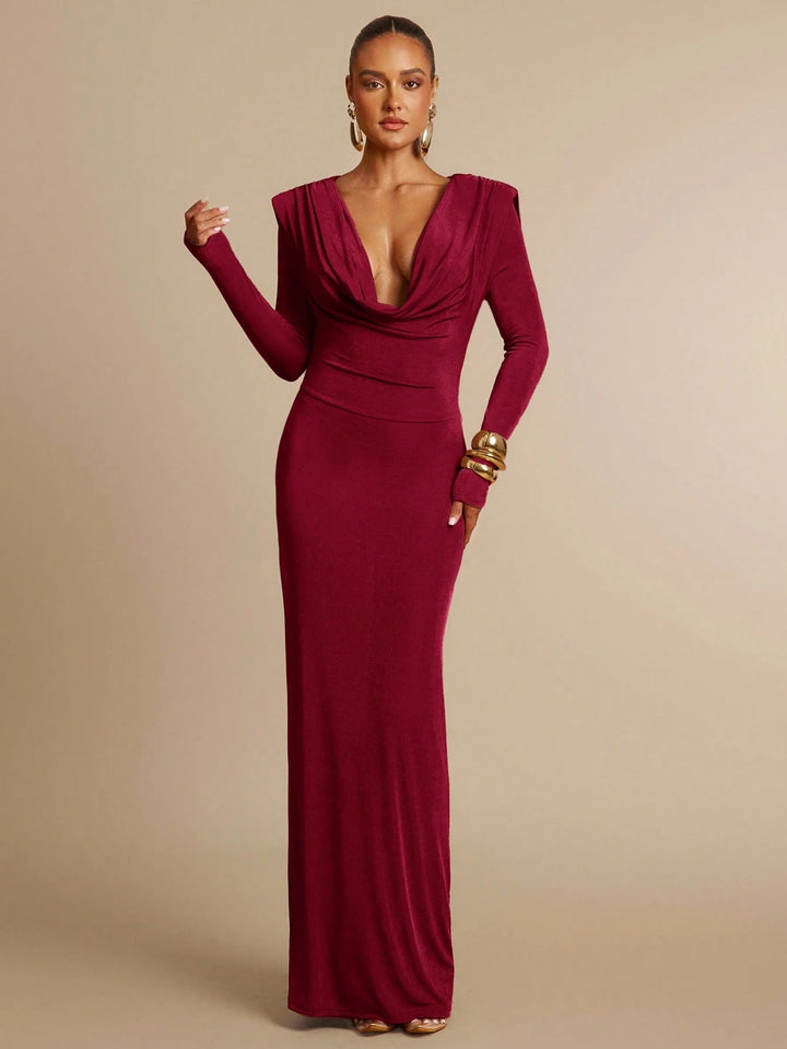 Rochie maxi SHEIN, vișiniu