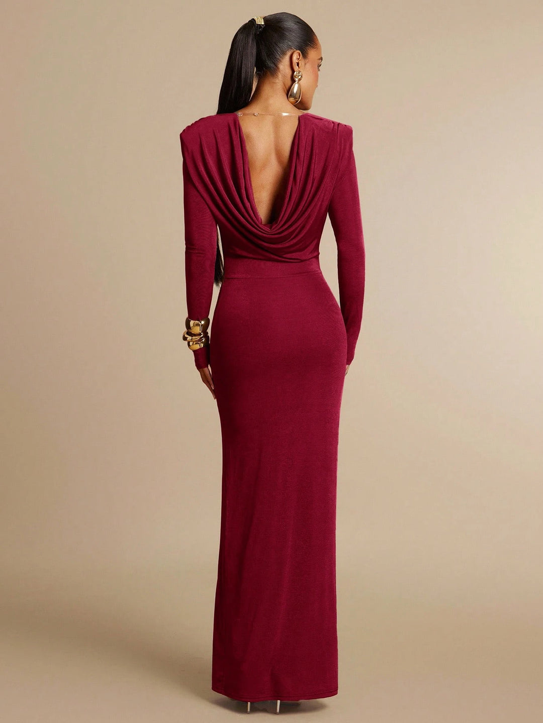 Rochie maxi SHEIN, vișiniu