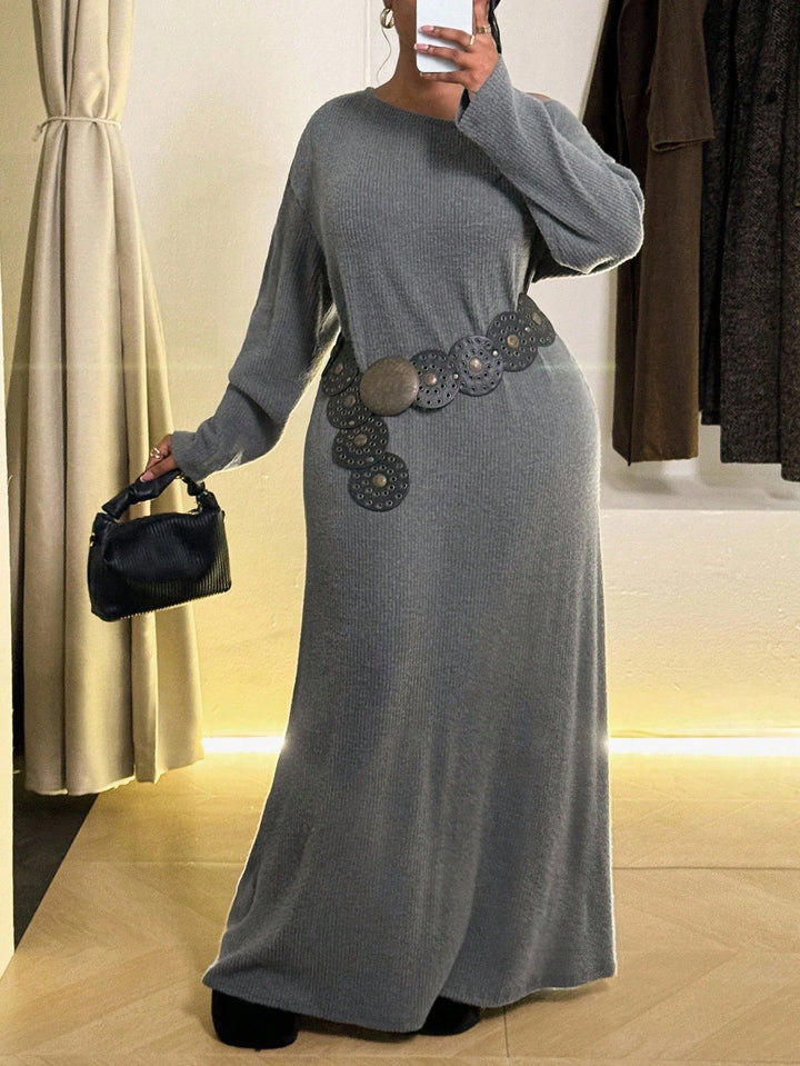 Rochie maxi SHEIN, gri