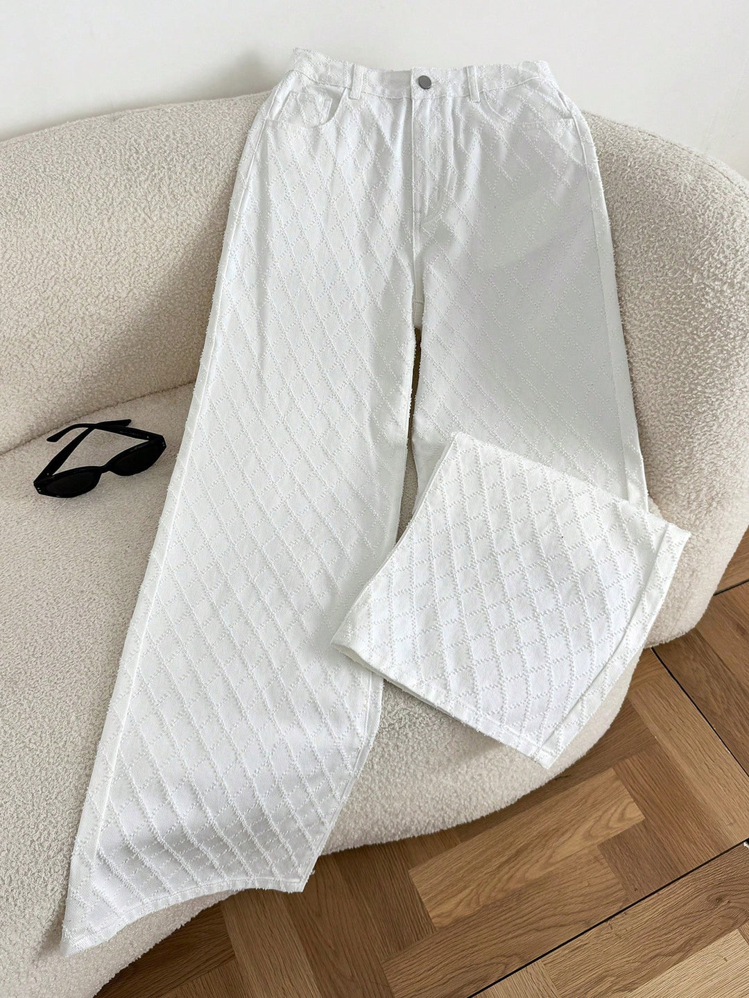 Jeans SHEIN, alb