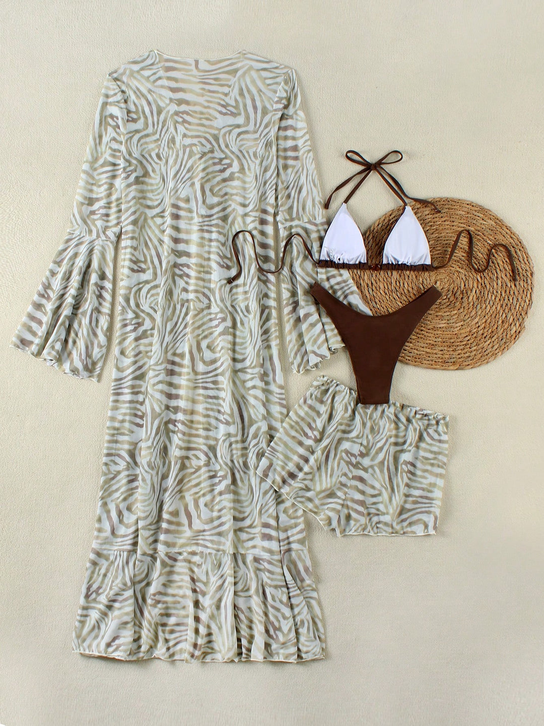 Set costum de baie SHEIN, mix culori