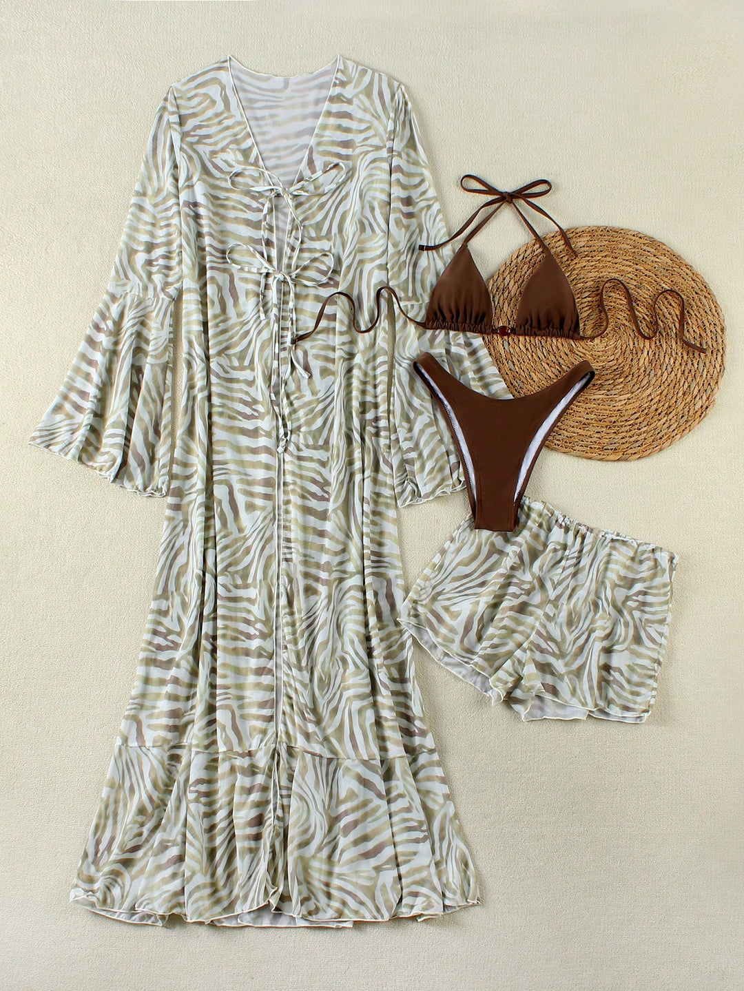 Set costum de baie SHEIN, mix culori
