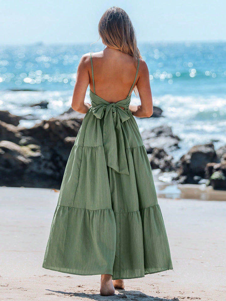 Rochie maxi SHEIN, verde