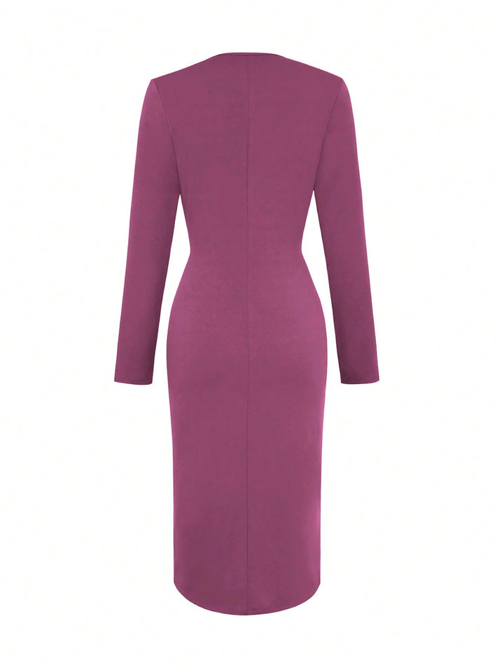 Rochie midi SHEIN, mov