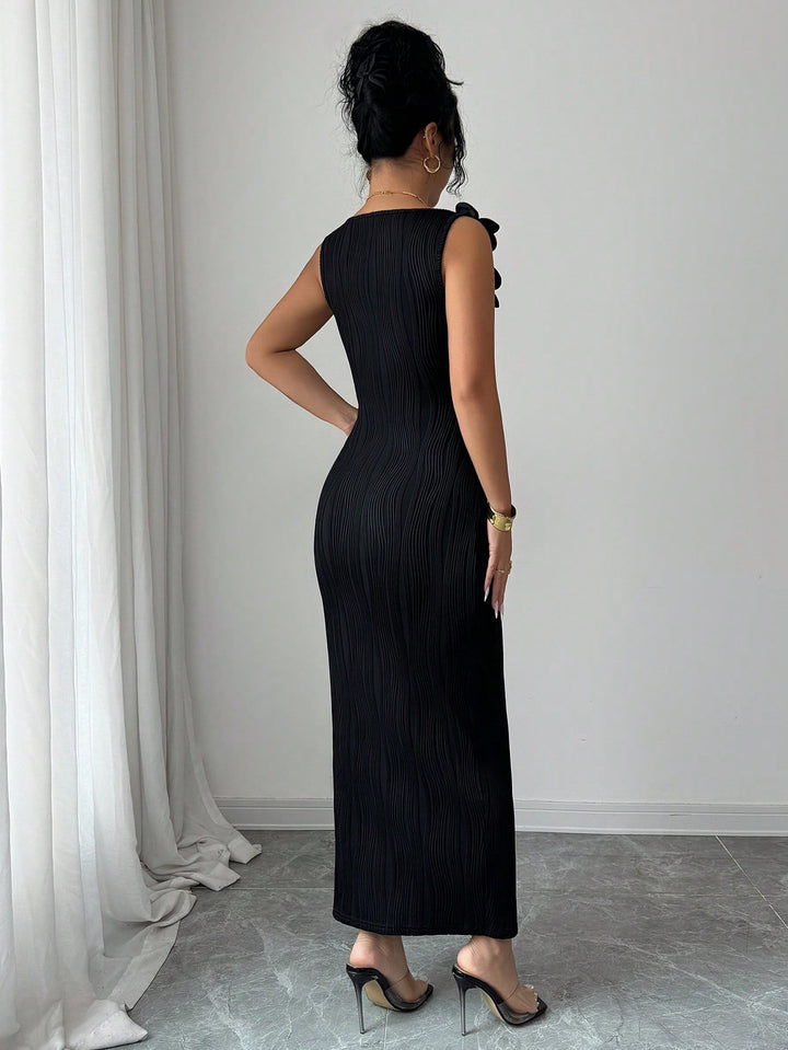 SHEIN maxi ruha, fekete