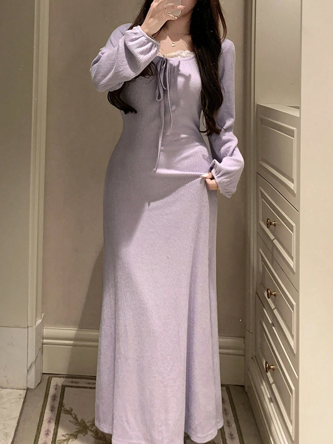 Rochie lungă SHEIN, mov