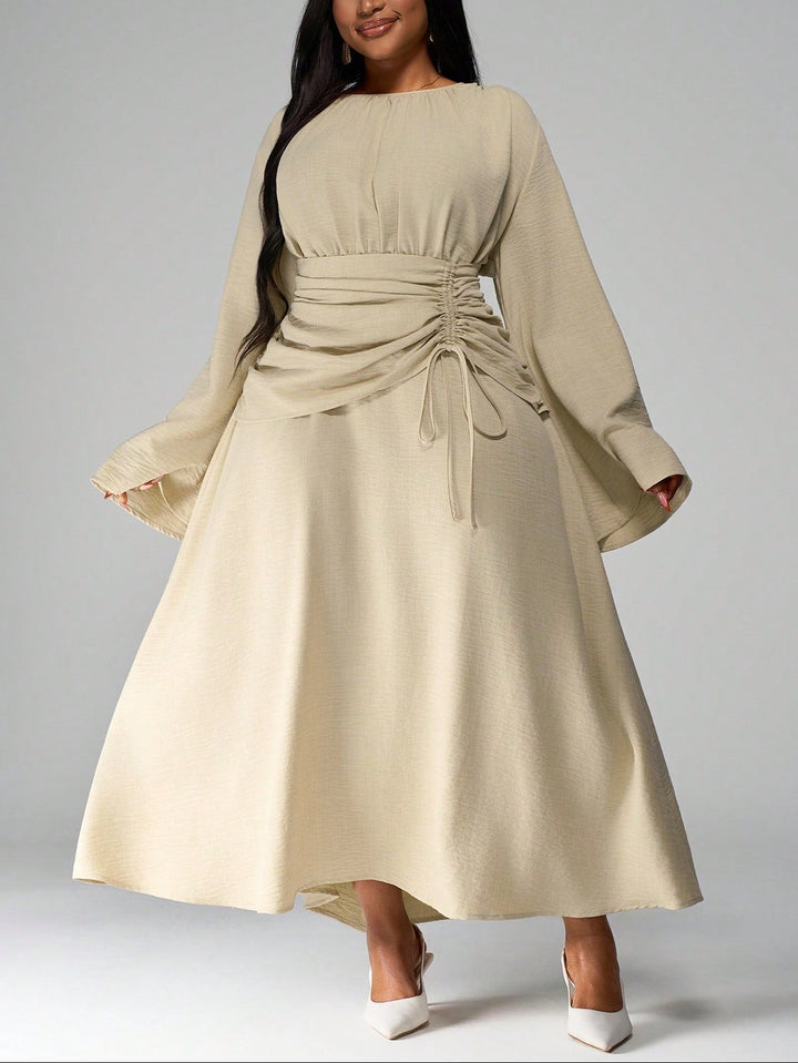 Rochie maxi SHEIN, bej