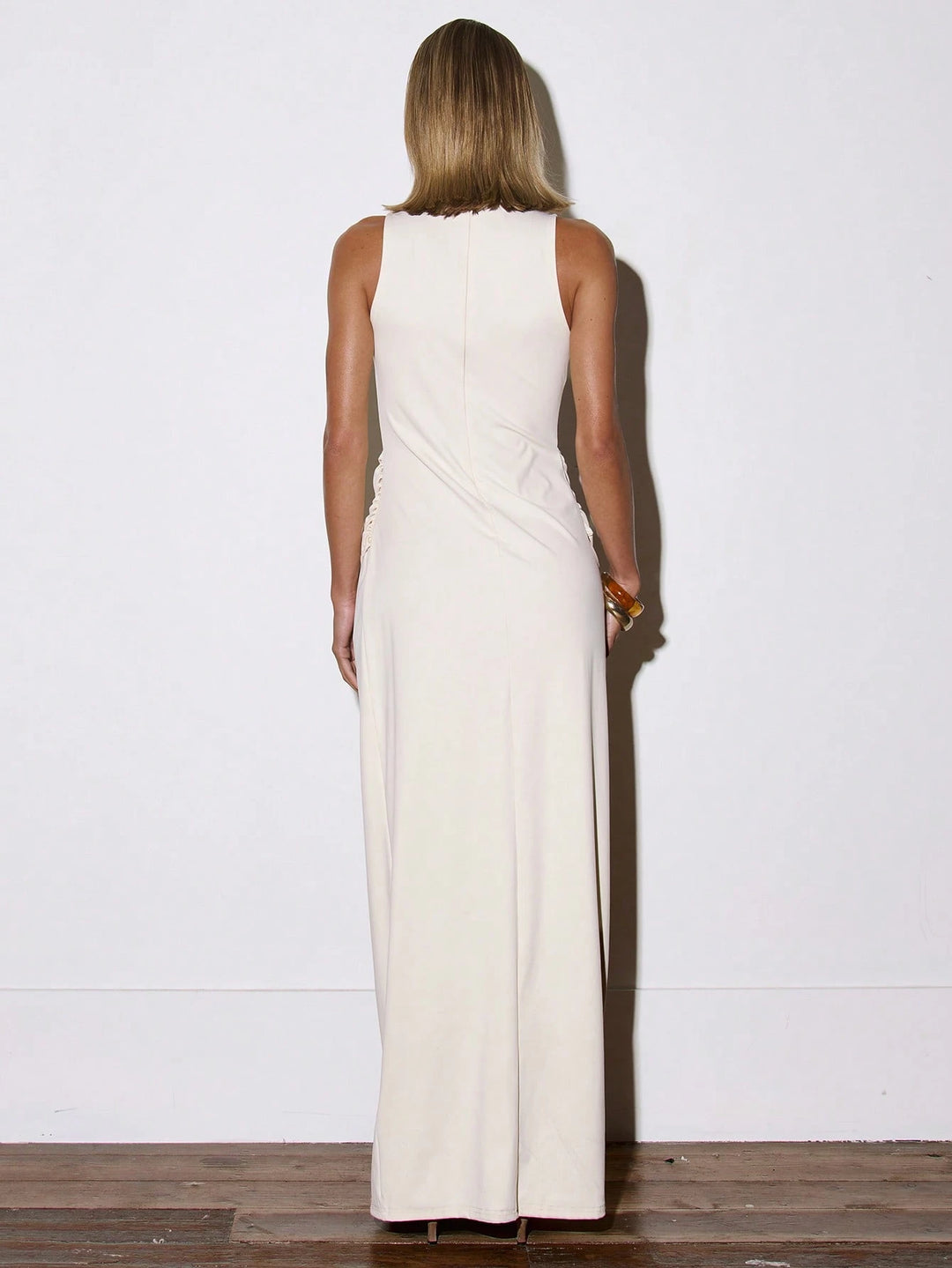 Rochie maxi SHEIN, cream