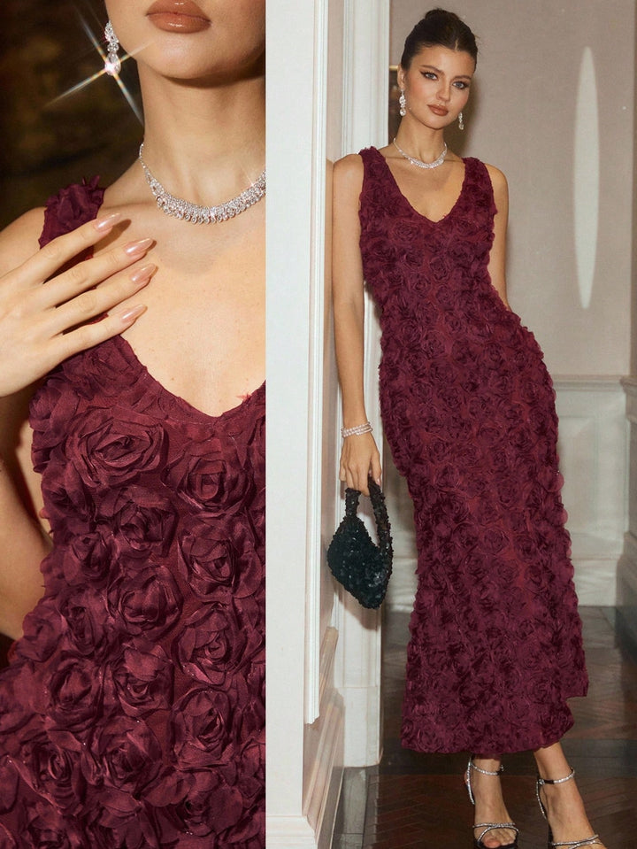 Rochie maxi SHEIN, roșu