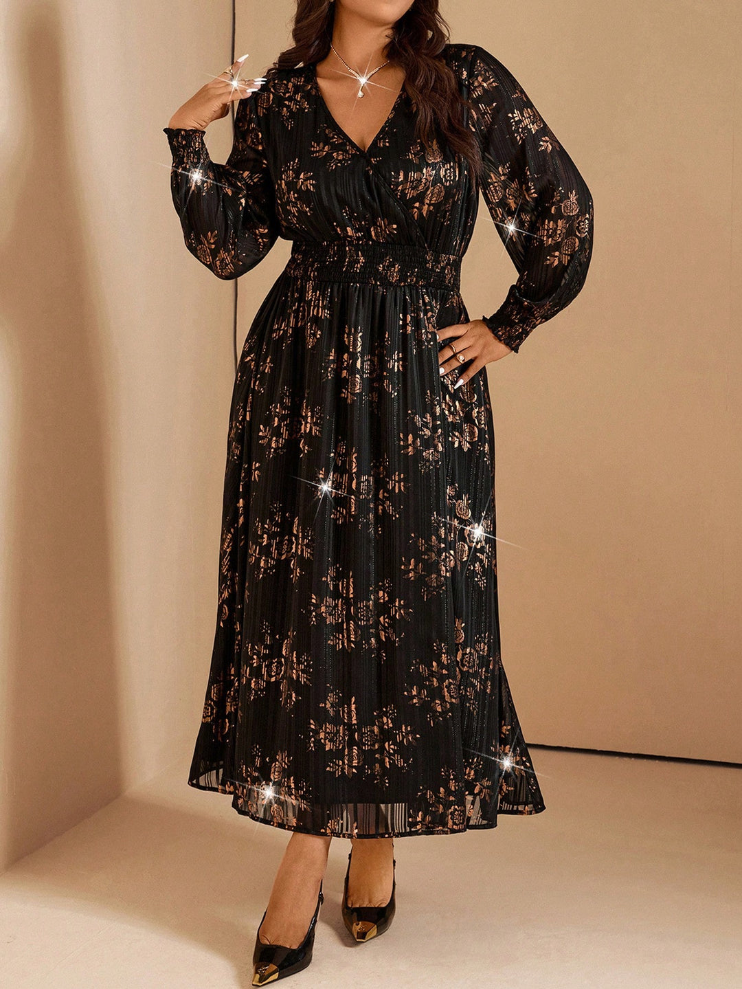 Rochie midi SHEIN, negru