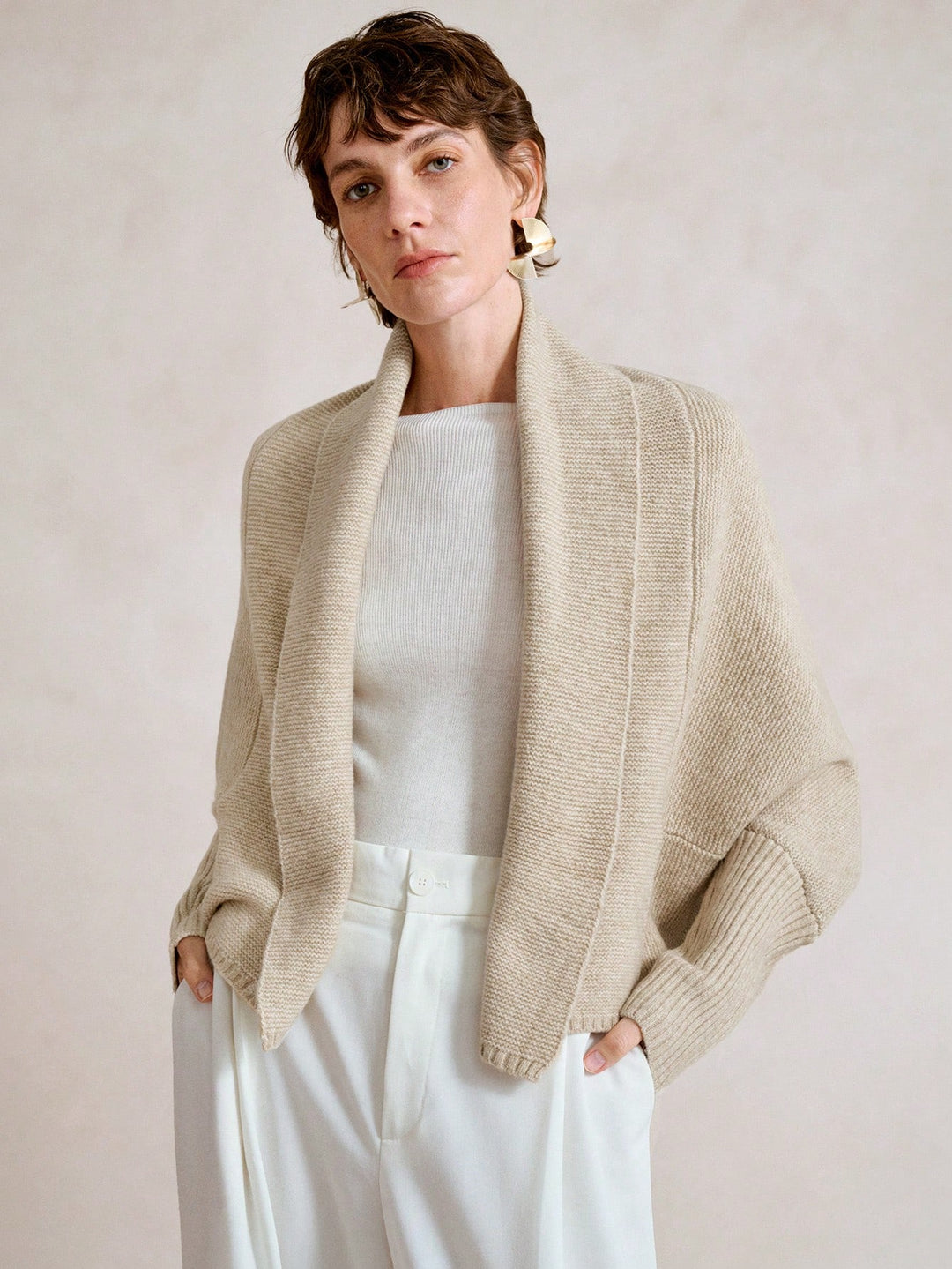 Cardigan SHEIN, bej