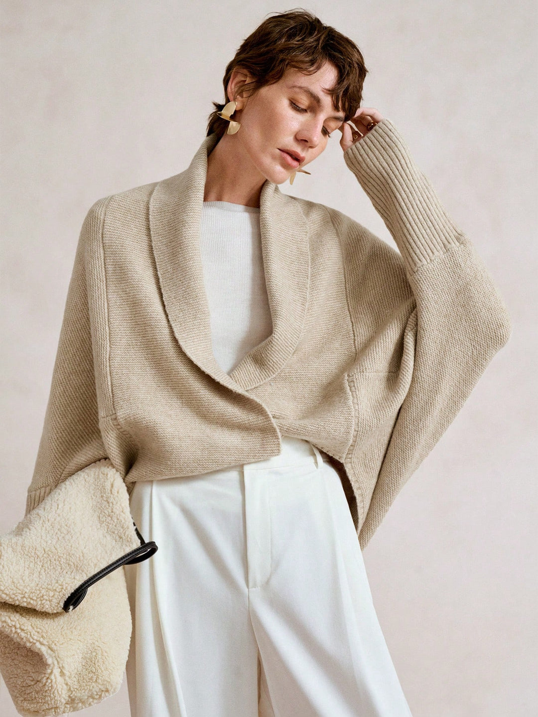 Cardigan SHEIN, bej
