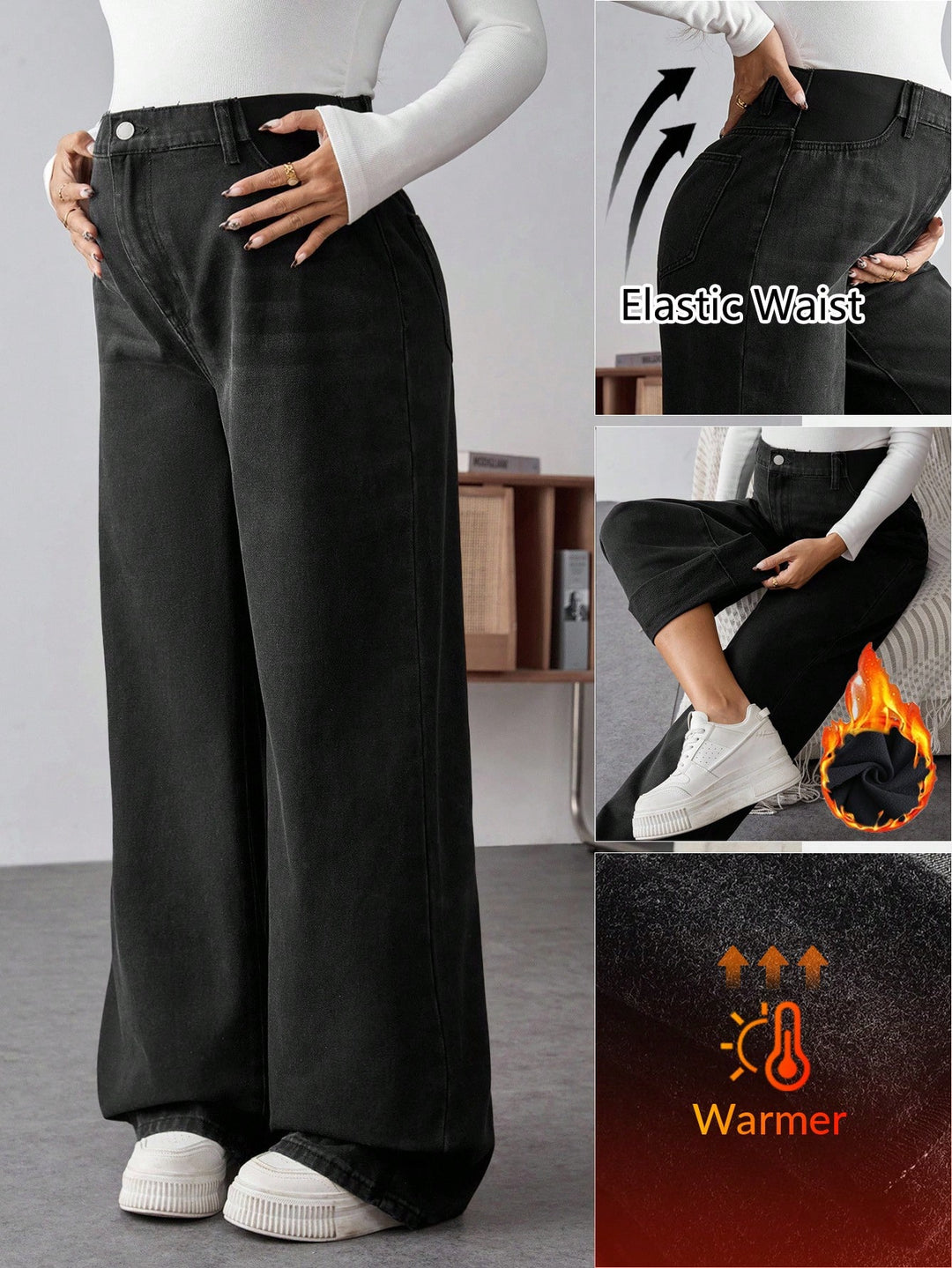 Jeans SHEIN, negru