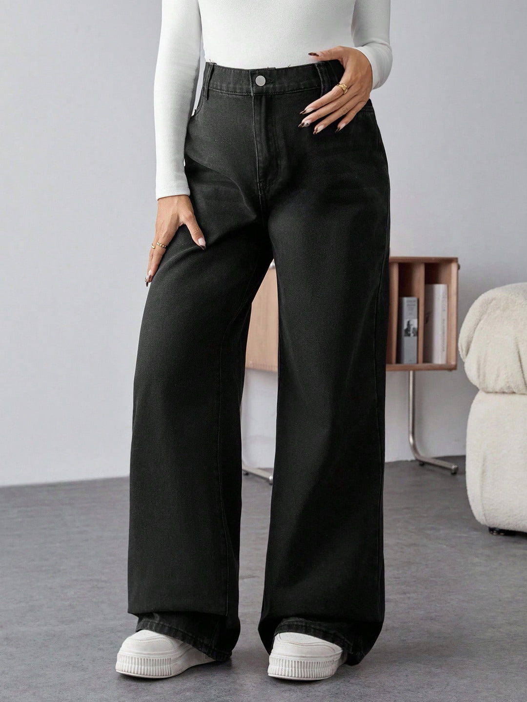 Jeans SHEIN, negru