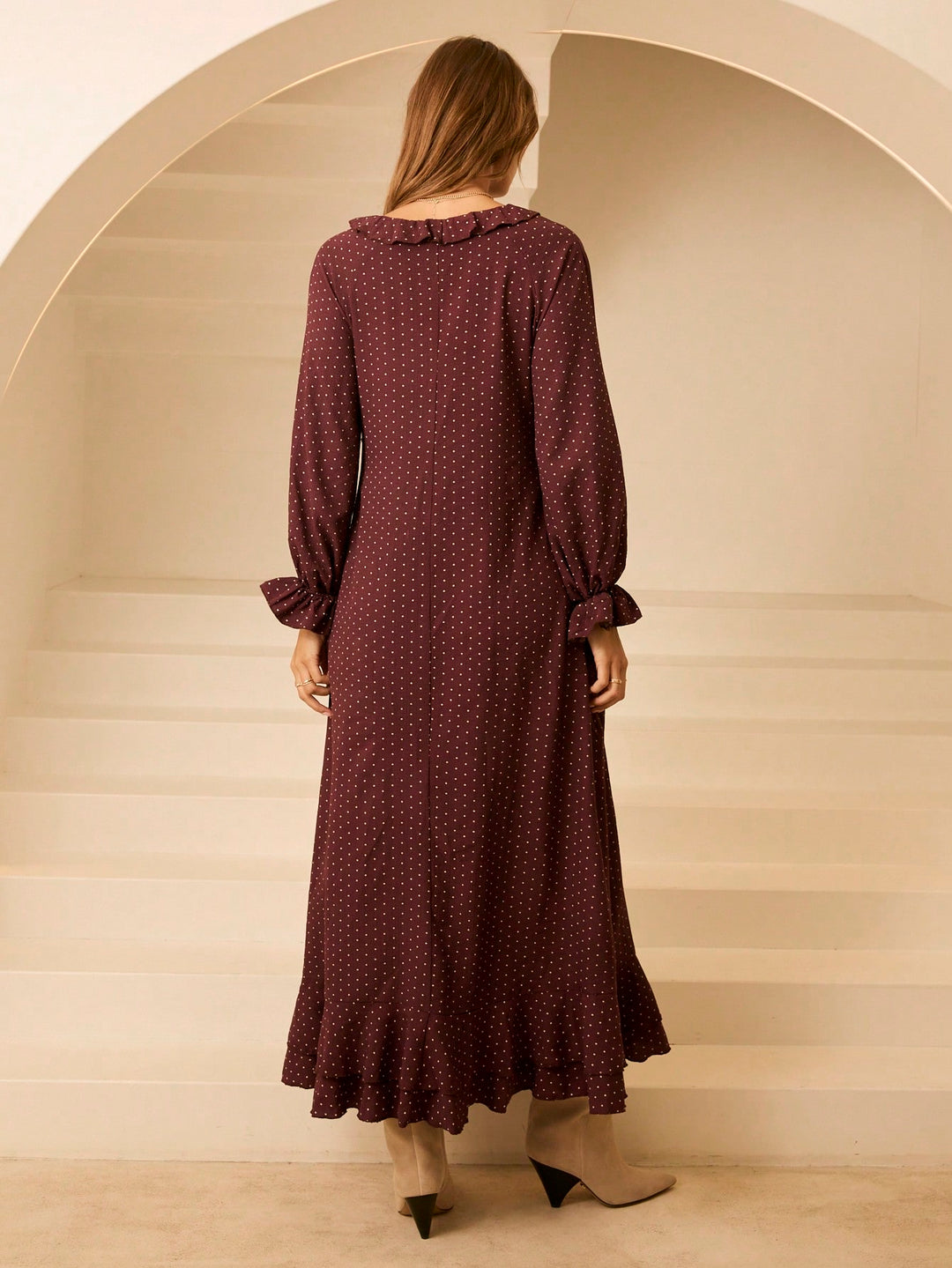 Rochie maxi SHEIN, maro