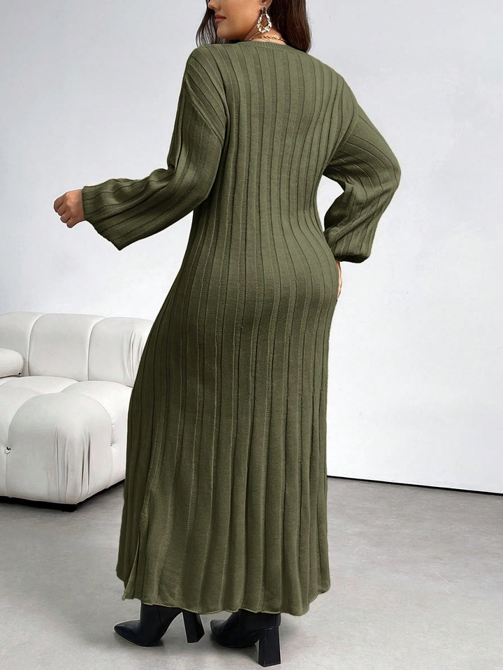 Rochie maxi SHEIN, kaki