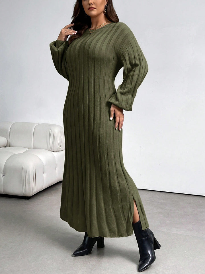 Rochie maxi SHEIN, kaki