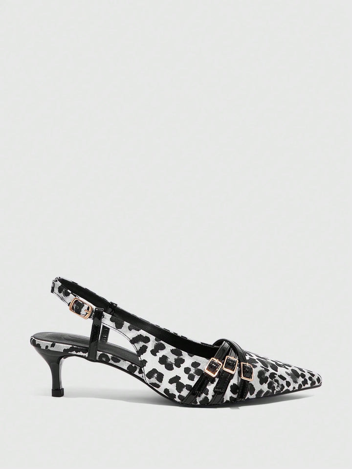 Pantofi cu toc SHEIN, negru