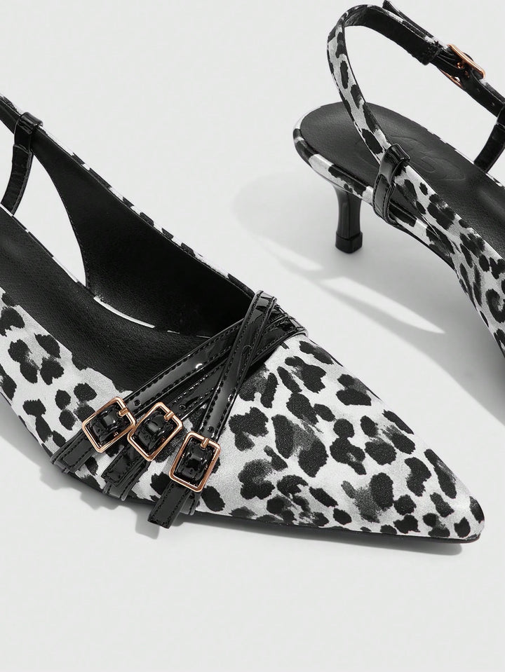 Pantofi cu toc SHEIN, negru