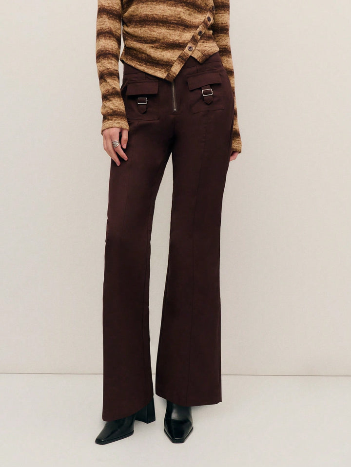 Pantaloni SHEIN, vișiniu
