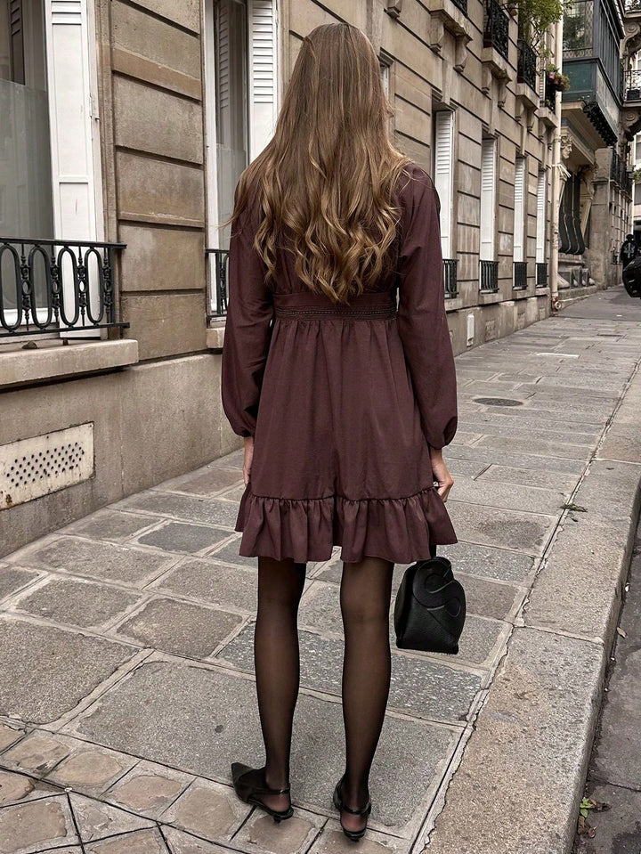 Rochie scurtă SHEIN, maro