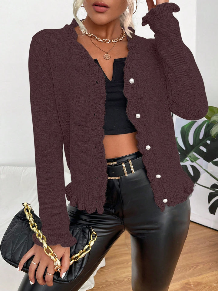 Cardigan SHEIN, maro