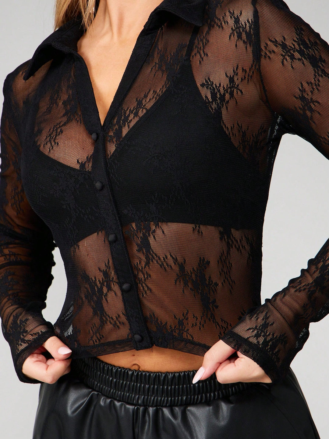 Top SHEIN, negru
